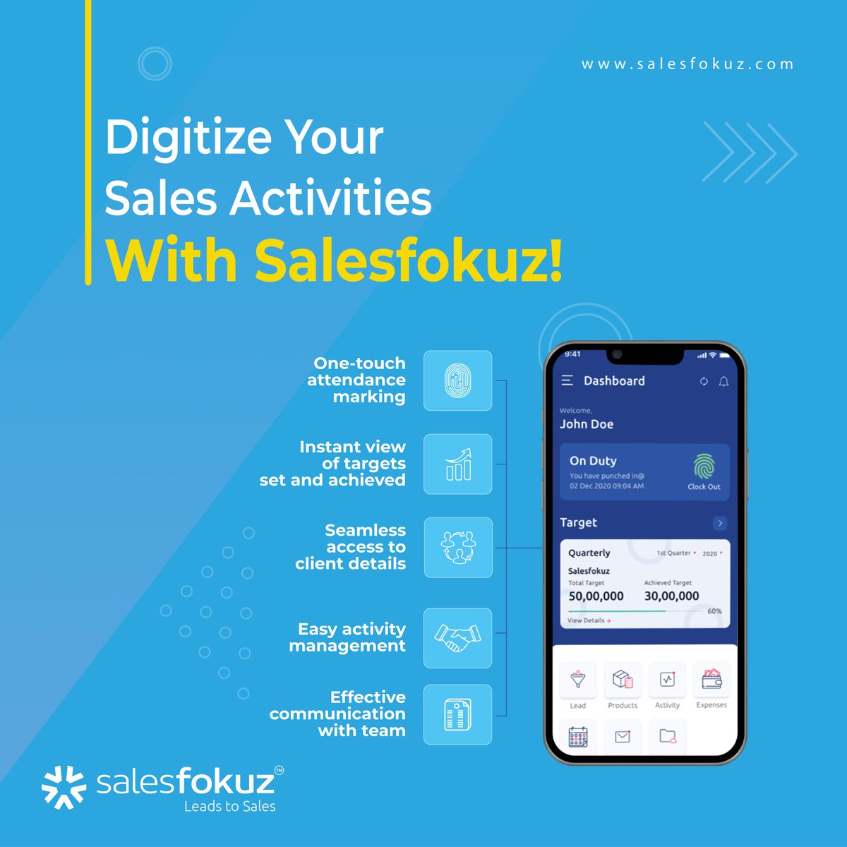 Get real-time sales insights, facilitate better communication, and hit market competition with Salesfokuz, the sales management tool!
salesfokuz.com
#SalesPerformanceManagementTool #FieldForceManagement #SalesTracking #SalesApp #FieldForceTracking #salesmanagementapp