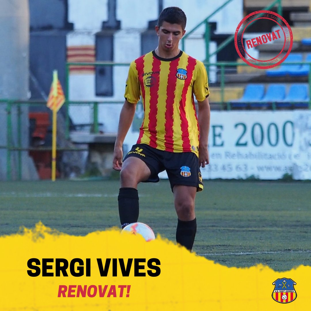 RENOVACIÓ ✅ | <a href="/4_sergii/">Sergi Vives</a> renova amb el Sant Andreu i amplia el seu vincle amb el Club tres temporades més. 

El central del planter, emblema del futbol base quadribarrat, continuarà creixent al Narcís Sala! 💛❤️

ℹ️ bit.ly/RenovaSergiViv…