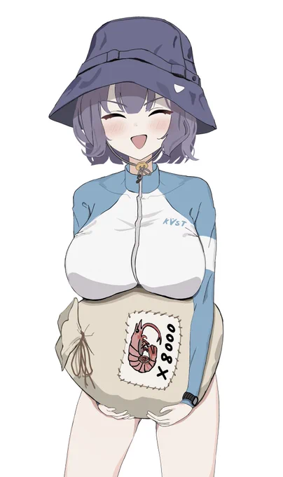 水着サキ「見てくれ先生!朝起きたら横にこんな物が置いてあったぞ!」 #ブルアカ