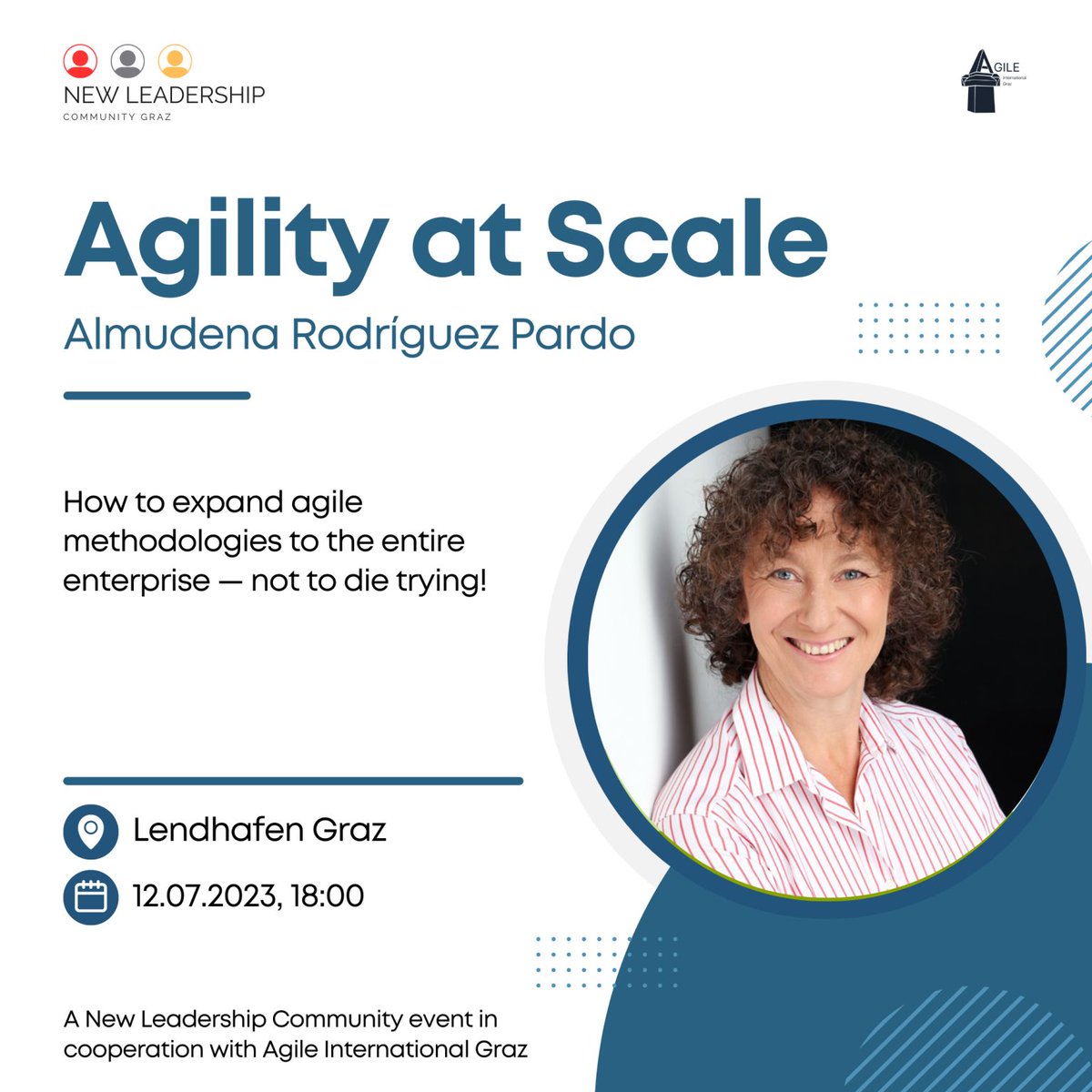 RodriguezpardoA's tweet photo. Meetup: New Leadership Talk: Agility at Scale
Möchten Sie Ihre Agilität auf die nächste Stufe heben? Dann nehmen Sie am Mittwoch, den 12. Juli 2023 in Graz an unserem inspirierenden Vortrag über Agilität at Scale teil.
#AgilityatScale #BusinessAgility #AgileTransformation https://t.co/izTfcWiLko