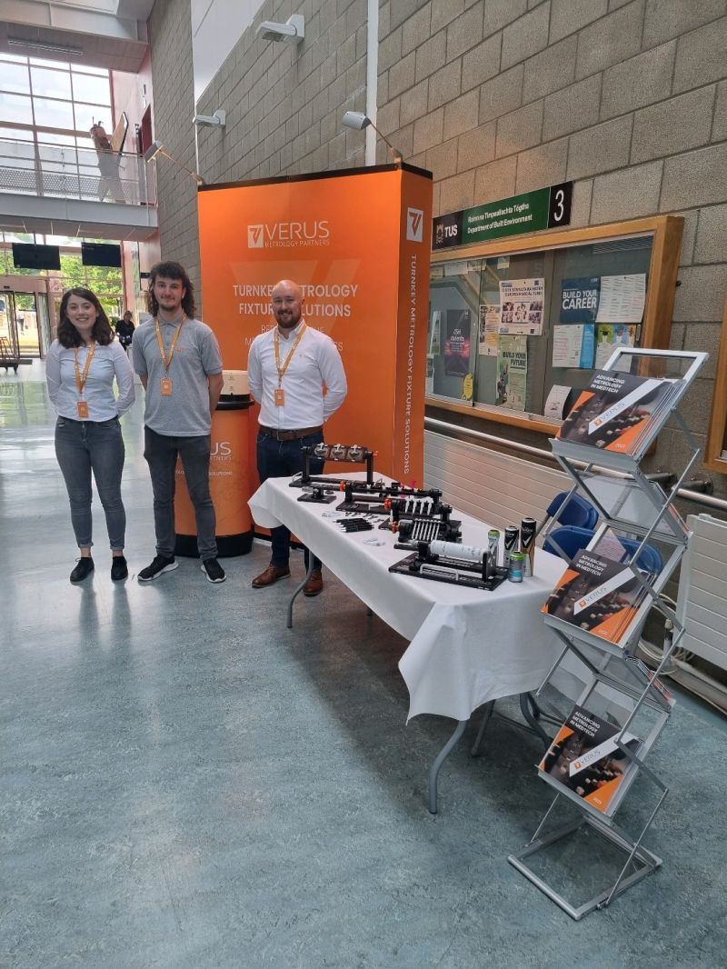 verusmetrology's tweet photo. Manufacturing Solutions Verus team last week in Limerick was a success. We had staff engineers and designers join the stand to share their expertise to potential and existing clients. #teamverusmet #manufacturingsolutions #metrologyinspection https://t.co/LazHqW8hHb
