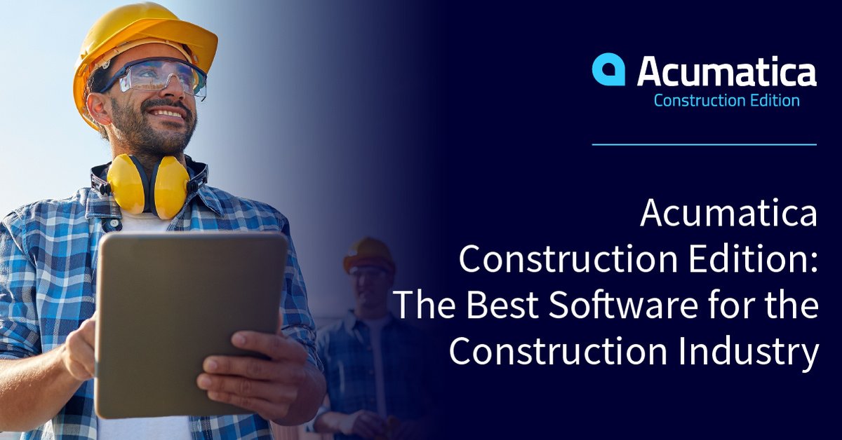 Which construction and accounting software is best for your construction firm? We say Acumatica Construction Edition, a complete, native, and flexible solution.  cache.amp.vg/partners.acuma…