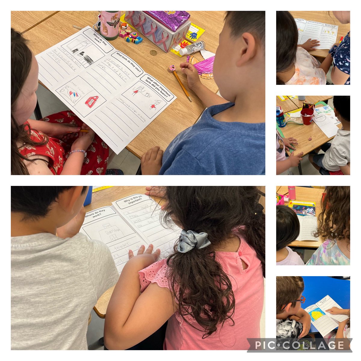 Sharing our community helper brochures! Great work Grade Ones. 👏 You are all amazing! ⁦<a href="/Bakersfield_PS/">Bakersfield PS</a>⁩ ⁦<a href="/WoolfsonRhonda/">Mrs. Woolfson’s Amazing Ones</a>⁩