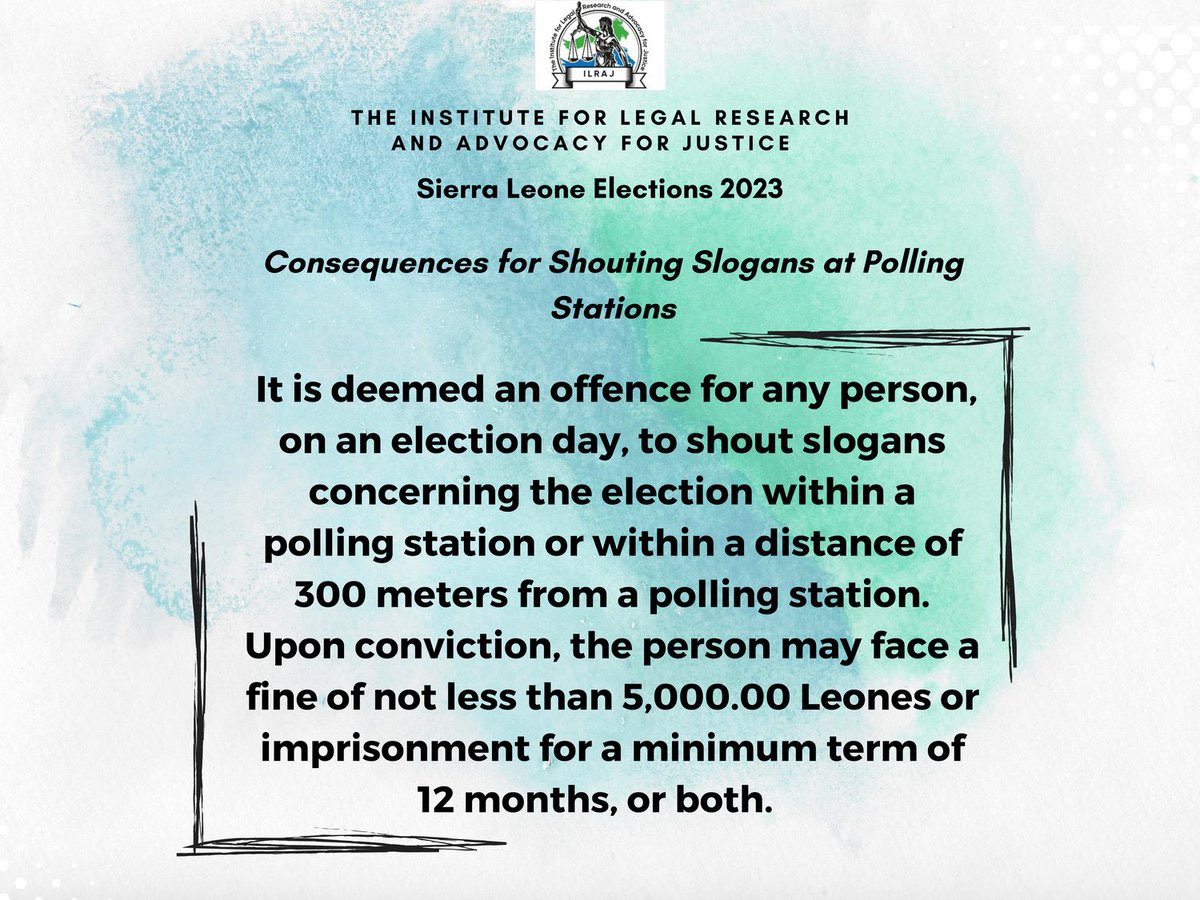 MichaelBasita's tweet photo. As voters go to the polls  tomorrow,You and us at #ILRAJ can help them avoid problems by widely disseminating the electoral offences simplified by #ILRAJ.Please take a moment to read and please share with friends and families across the political divide.🙏❤️ https://t.co/5RgvwsgGuM