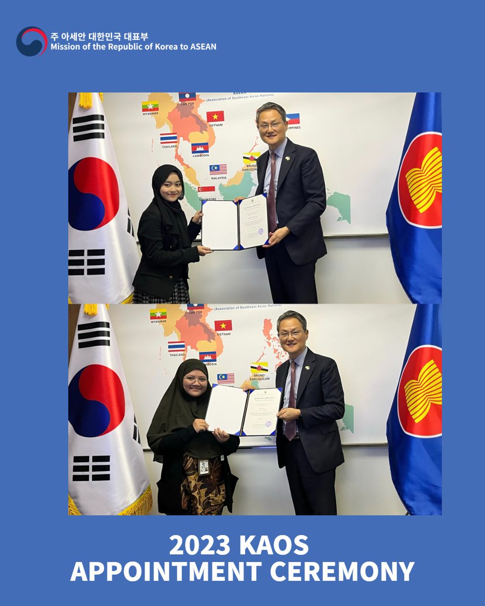 ROKASEAN1989's tweet photo. H.E Ambassador Lee Jang-keun participated the Appointment Ceremony for 2023 Korea-ASEAN Online Supporters on Friday, 23 June 2023. He encouraged the Online Supporters who attended today to actively serve as a bridge to promote Korea-ASEAN relations. #2023kaos https://t.co/tUQE7wduXW