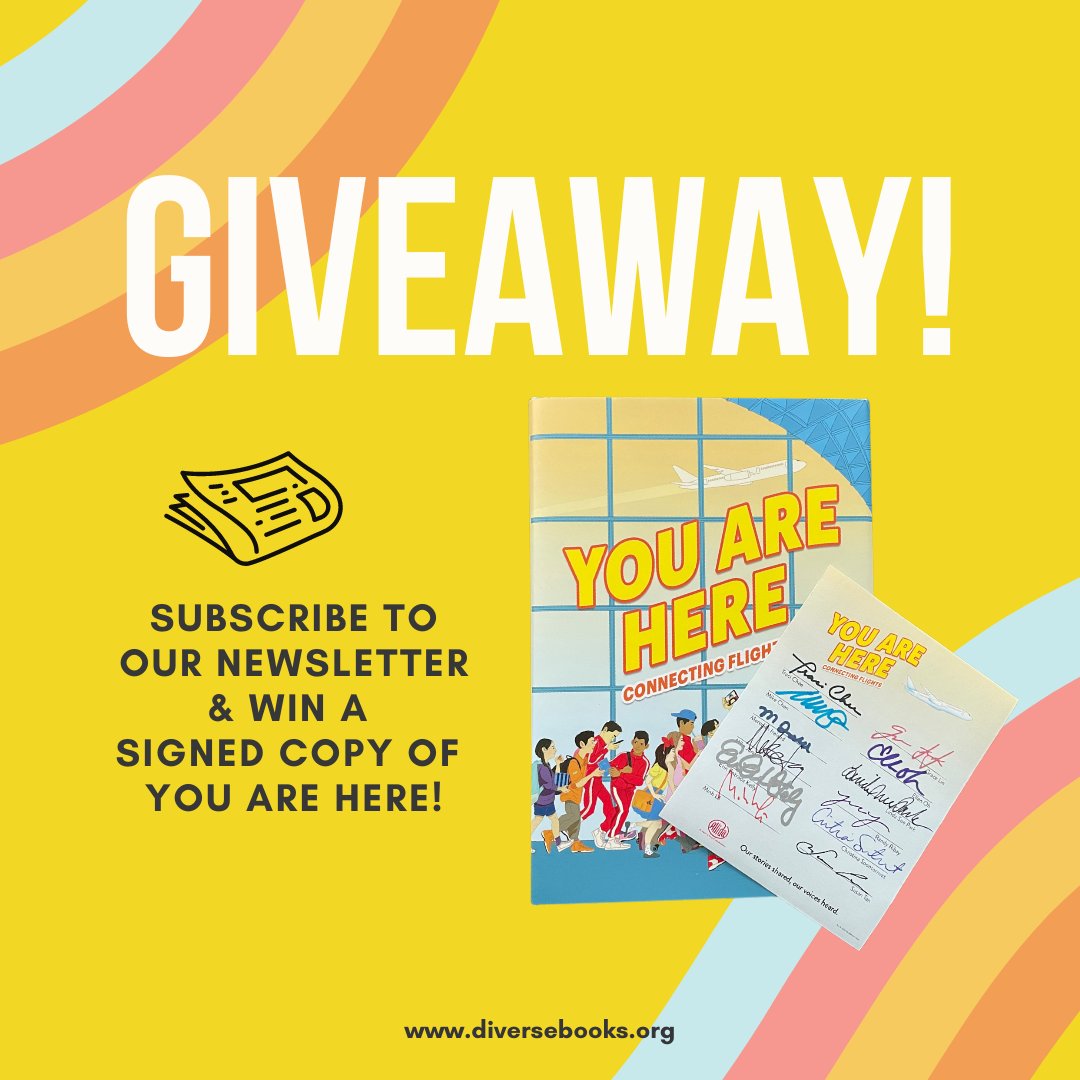 GIVEAWAY ALERT—Subscribe to WNDB's newsletter for a chance to win a copy of YOU ARE HERE signed by all 12 authors, including <a href="/MeredithIreland/">Meredith Ireland</a>, <a href="/SusanSMTan/">Susan Tan</a>, &amp; Erin Entrada Kelly! US only.

Get WNDB &amp; industry news, jobs, and more in your inbox each month: bit.ly/WNDBNewsletter