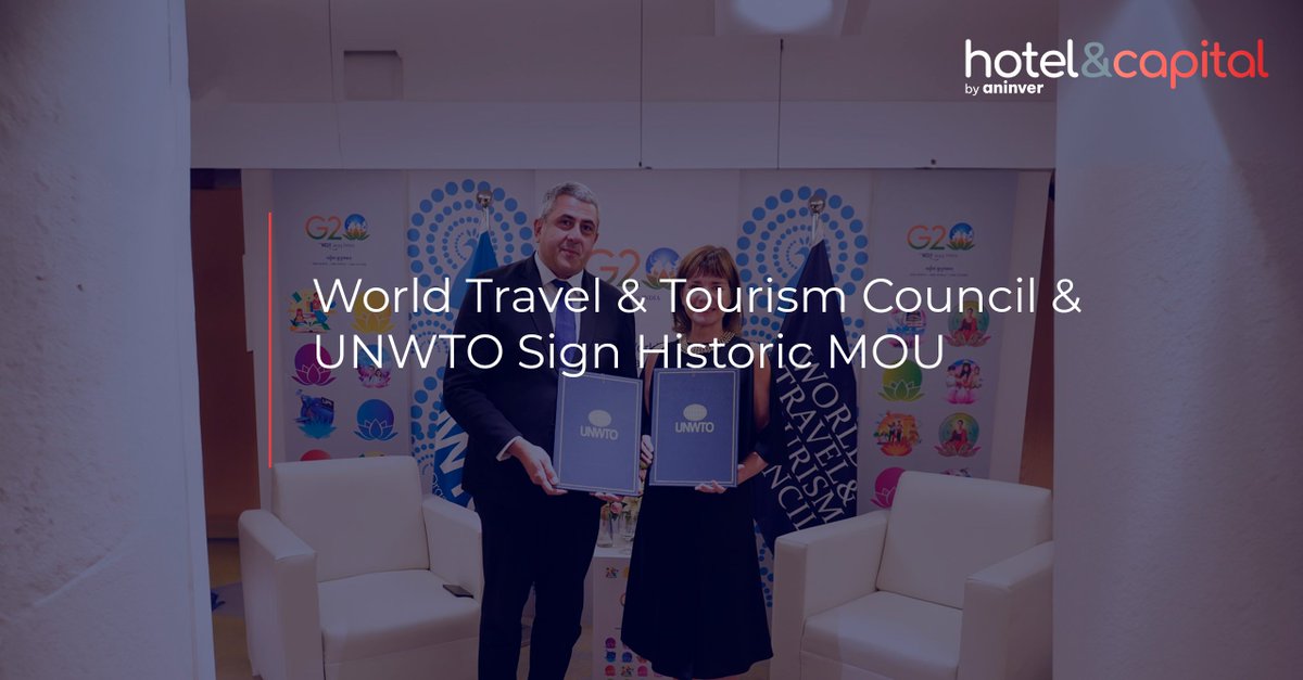 The MoU, signed by the <a href="/WTTC/">WTTC</a> and the <a href="/UNWTO/">UN Tourism</a> the G20 Ministerial meeting, focused on advancing public-private sector cooperation at the global level

Read more about this on the Hotel &amp; Capital website: hotelandcapital.com/world-travel--…