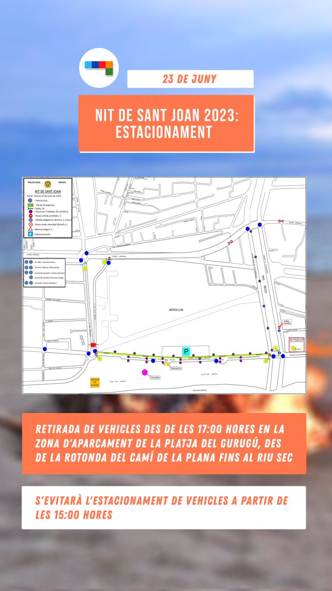 AreaSeguridadCS's tweet photo. 🔥Hui se celebra la tradicional nit de Sant Joan. 

🎆Recorda gaudir dels actes amb responsabilitat i utilitza, si es possible, el transport públic. https://t.co/891CrIEcfi