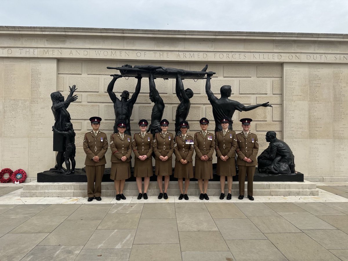 DMS_DMGNorth's tweet photo. Today, JHGN’s Operating Department Practitioners, Radiographers &amp; Medical Support Officer reflect on the 125th Anniversary of the #RAMC while attending a service at the #NMA

Cpl Fisher (ODP) had the honour of being part of the flag party

@DMS_RCDM @AMSCorpsCol @DMS_DirMPandT https://t.co/dOPXaGawve