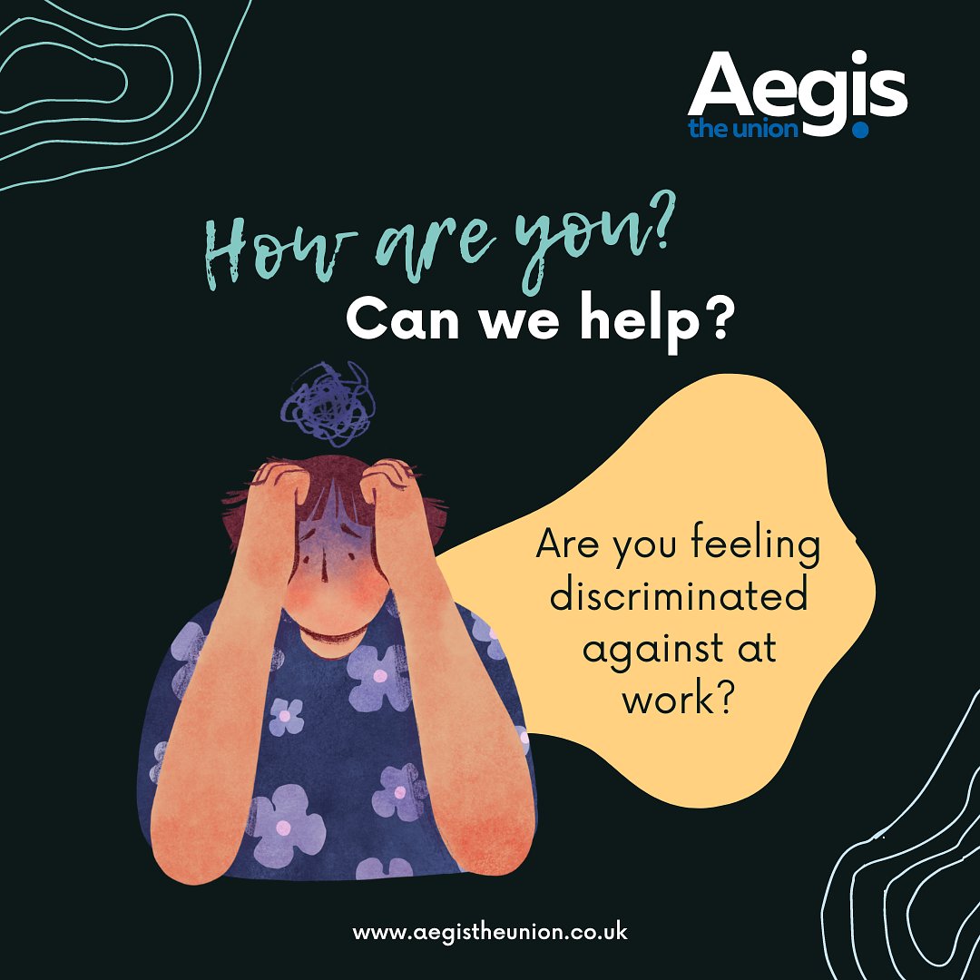 Facing discrimination at work?

You deserve respect and dignity.

Join AEGIS, the union that stands against discrimination and supports inclusive workplaces.

We are here to help you.

#AEGIS #NoDiscrimination #InclusiveWorkplace #pridemonth