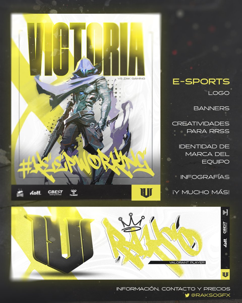 RaksoGfx's tweet photo. ⚡️ COMISSIONS OPEN ⚡️

¡Estoy de vuelta! ¡Si quieres cualquier tipo de diseño mándame DM y te paso información y precios sin compromiso! 

🔄 Si te gusta mi trabajo y lo compartes lo agradezco muchísimo. ☺️

#GFX #eSports #streaming #YouTube #diseñador https://t.co/syBagUD0p4