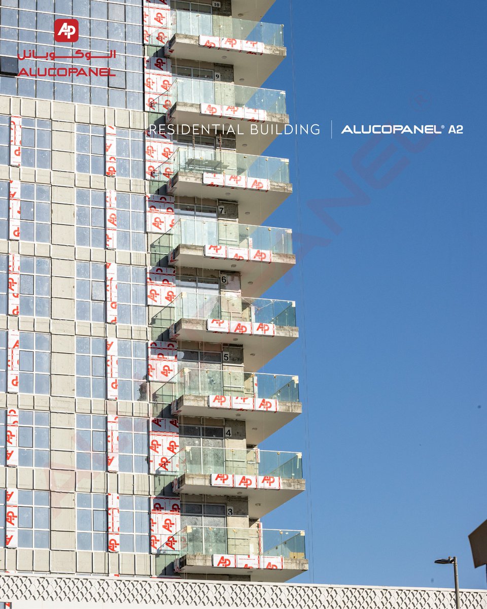 AlucopanelINT's tweet image. Showing you this contemporary Residential Building, located in Jaddaf, Dubai, United Arab Emirates, enveloped with 5,000 sqm of Alucopanel® A2, S25 Coconut White on its facade. It gives off a pleasant ambiance with a simplicity that&apos;s fire protected.

#aluminumcompositepanel #acp