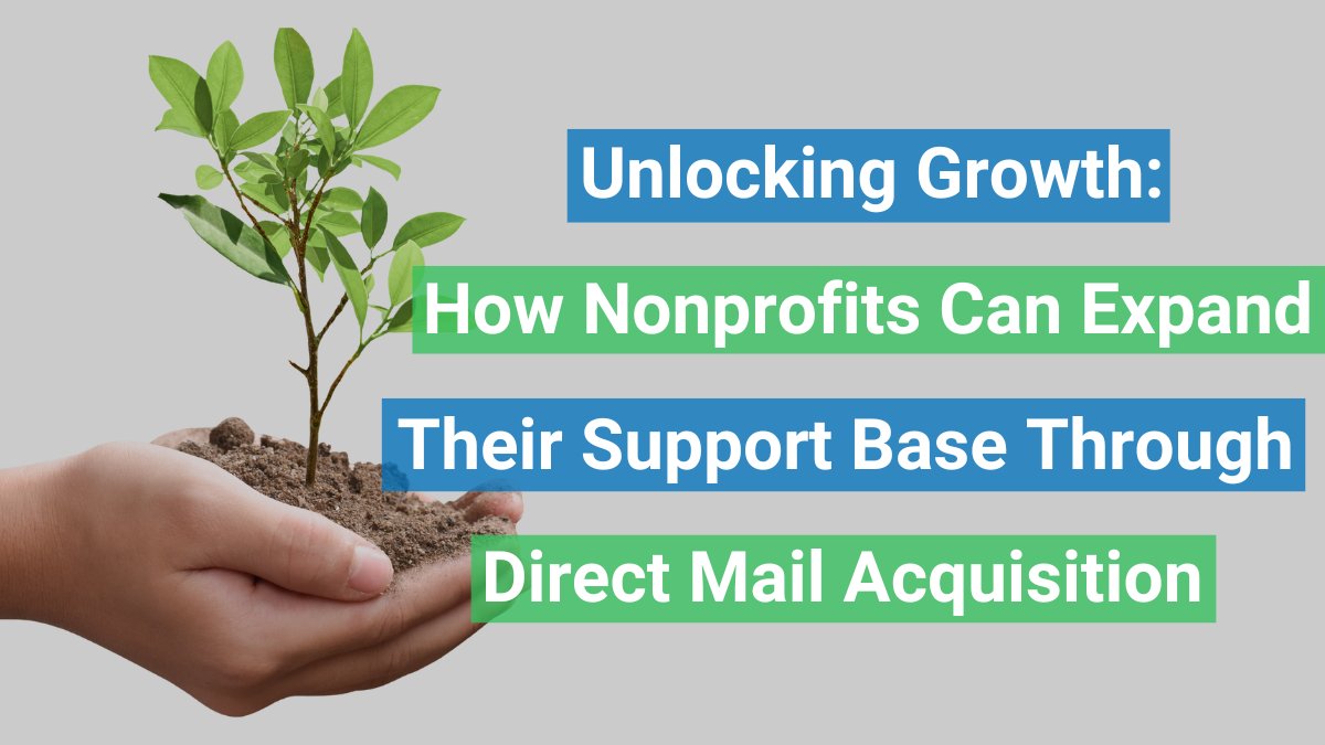 GivingMail's tweet image. Expanding the support base is vital for nonprofits seeking to make a greater impact on their mission. In this blog post, we delve into effective methods that nonprofits can employ to unlock growth through direct mail acquisition campaigns.

blog.givingmail.com/?p=2532