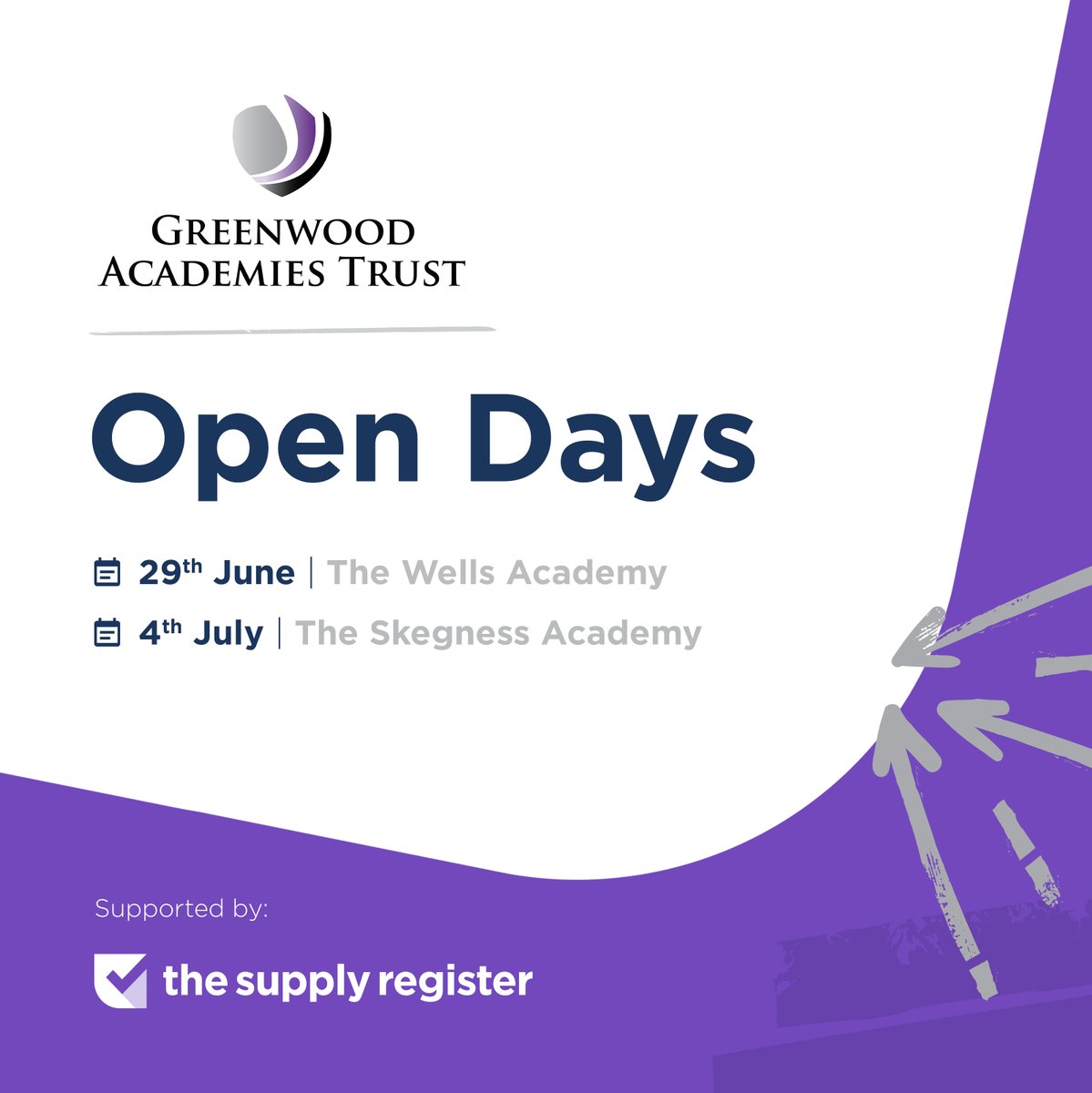 📣 Calling all Qualified Teachers and Teaching Assistants! Join us at the
<a href="/GreenwoodAcad/">Greenwood Academies Trust</a>
Open Days &amp; discover a vibrant community of schools committed to excellence in #education. Register now &amp; take the first step in your #SupplyTeaching journey.... eventbrite.com/cc/greenwood-a…