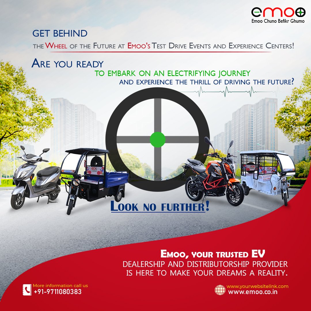 emooevofficial's tweet photo. Become a part of Electrifying Journey with Emoo!

Evergreen &amp; Everlasting Business Opportunity!

Visit Today:

website: https://t.co/rXW6rzogUB

#EVscooters #ElectricScooters #EcoFriendly #GreenTransportation #GoElectric #ZeroEmissions #SustainableMobility #CleanEnergy https://t.co/QO3eiOdbap