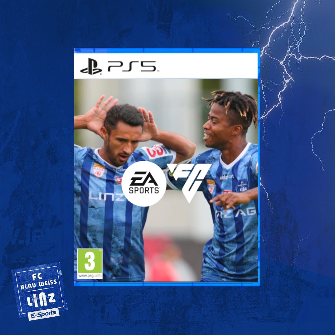 Wir hätten da mal eine Idee für das neue @EASPORTSFIFA Cover 👀

Powered by #liwest

#BWLeSports #blauweisslinz #gaming #easportsfc #Cover #BWL