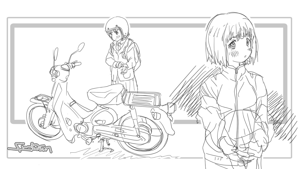 スパカではバイクを描かないわけにはいかない。だからこそやりがいがある作品 