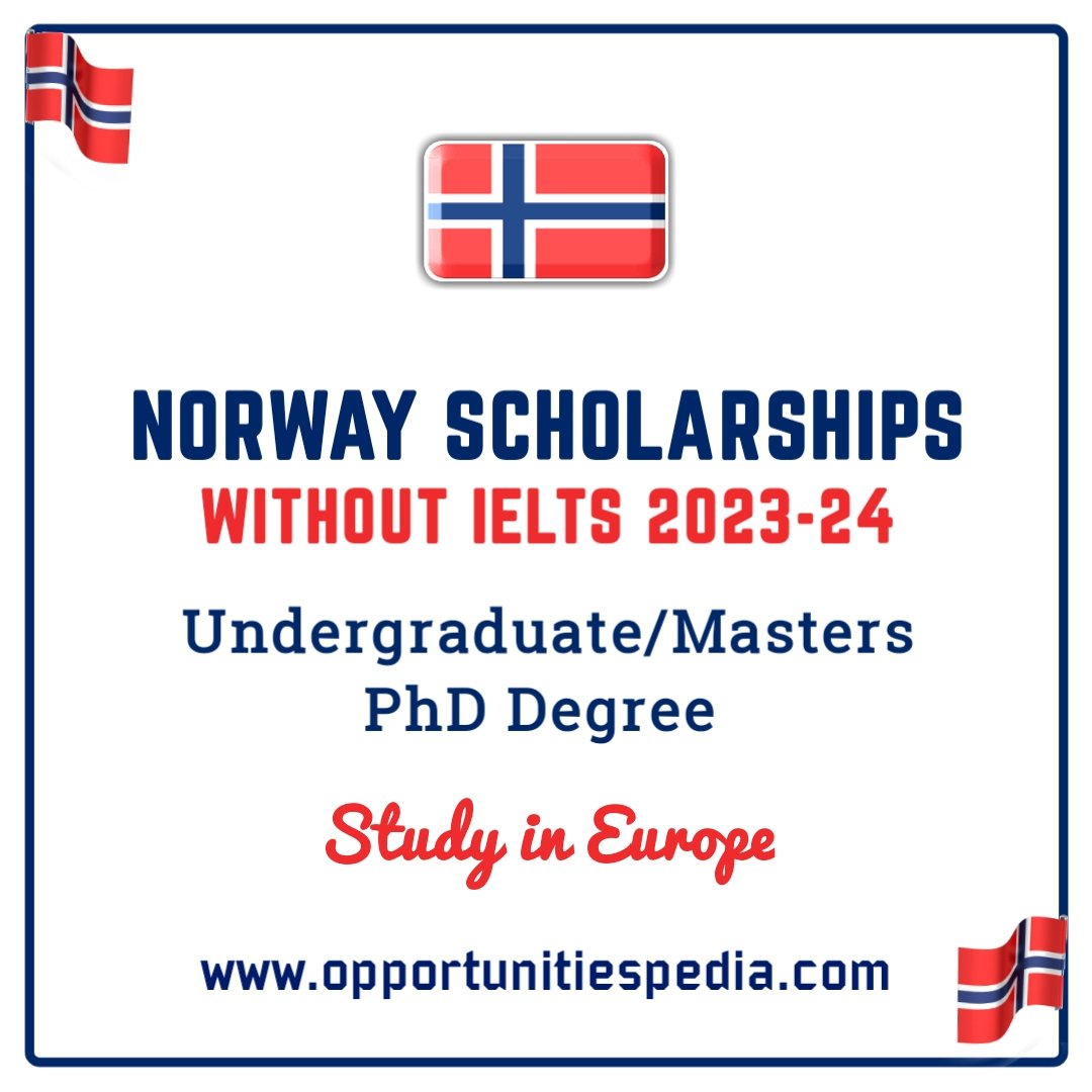 Scholarships in Norway 2022-23 Without IELTS for International students 🇳🇴🇳🇴

Details👉: bit.ly/3ktYZDR

Study Level: Bachelor, Masters, PhD 

Multiple Scholarship opportunities at Norway Best Universities.

Share with your friends &amp; Retweet.