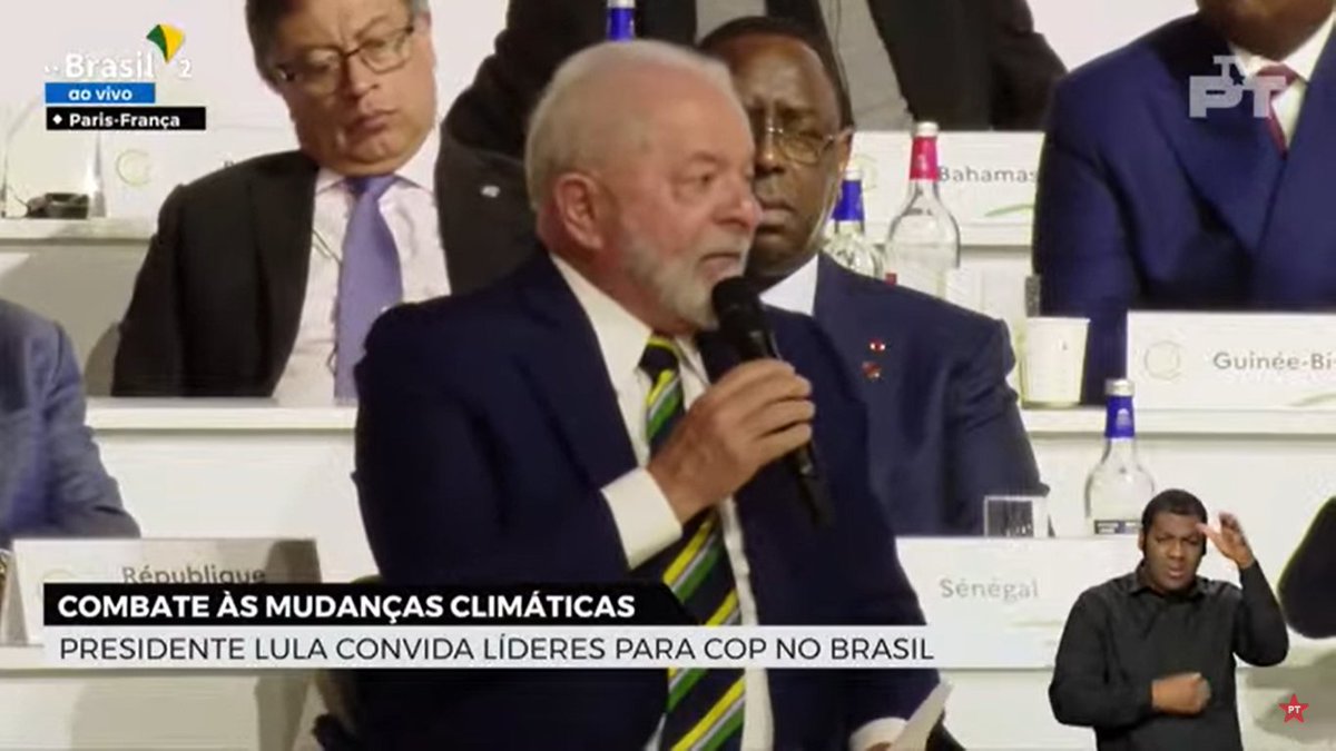 ptbrasil's tweet image. "Em 2025 nós vamos realizar a COP 30 num país amazônico. Espero que todas as pessoas que prezam tanto a Amazônia, que dizem que a Amazônia é o pulmão do mundo, participem da COP no estado do Pará, para que tenham noção do que é realmente a Amazônia", @LulaOficial