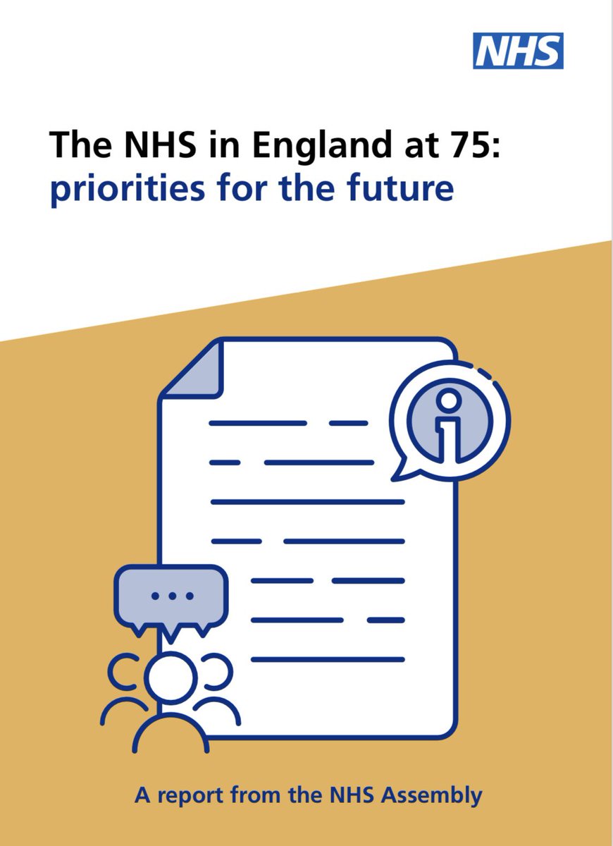 As an #NHSAssembly member I’d like to thank all those who have shared their insights for our new report that is published today. 

“The NHS in England: priorities for the future”

- Prevention
- Personalised care
- Care closer to home 

Read it here: longtermplan.nhs.uk/nhs-assembly/t…