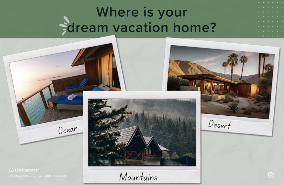 🏠  Did you know 1/4 of all second homes in the US are professionally managed? If you were buying a vacation home, what and where would you buy?🏠 

Melissa Kobielnik
Real Estate Consultant 💁🏼‍♀️
Living Vogue Real Estate🌴

melissa.kobielnik@livingvogue.com 📧 
(941) 928-9067
