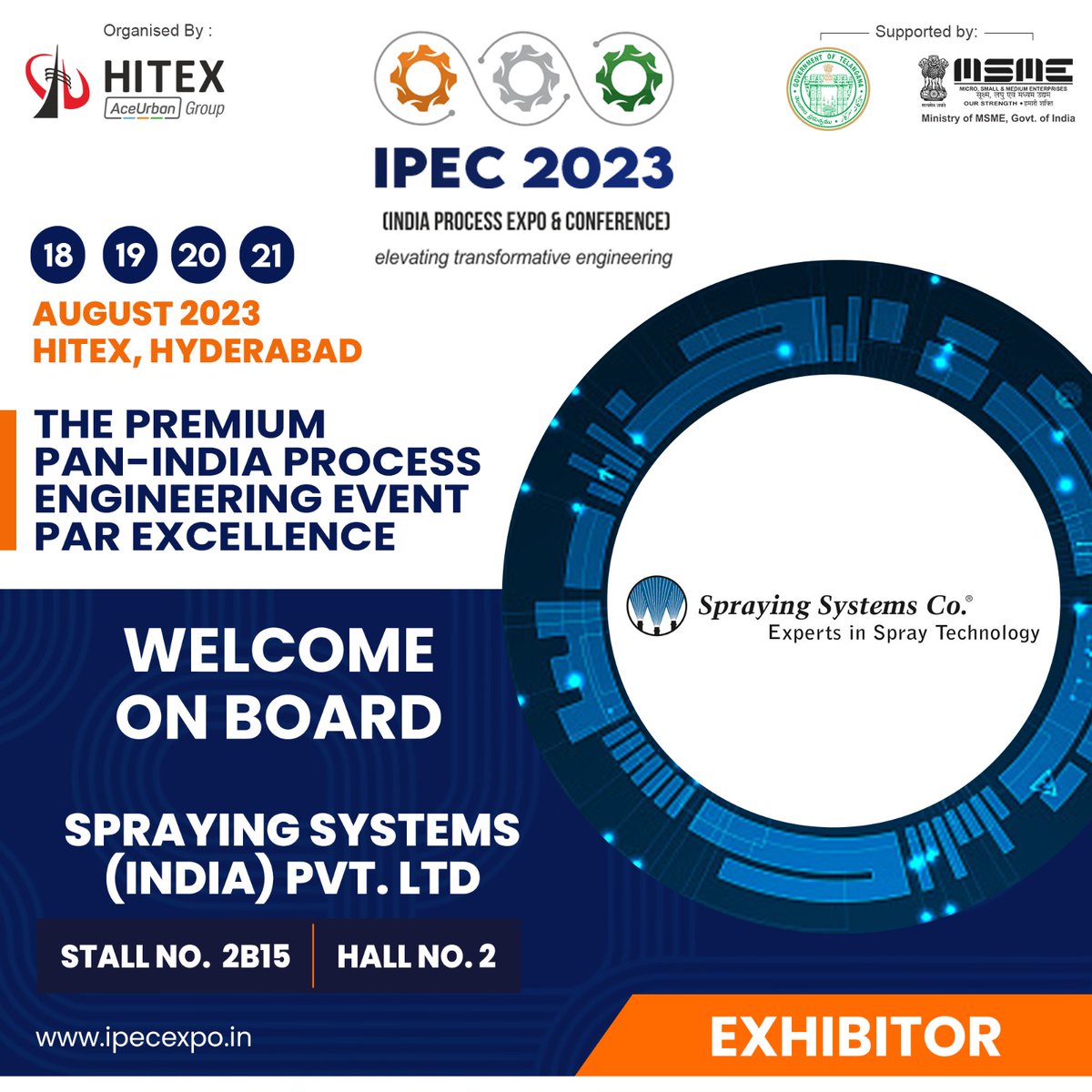 IPEC_EXPO's tweet image. We are delighted to welcome @spraynews on board as an esteemed Exhibitor at @IPEC_EXPO

They have the widest range of products, the most application knowledge &amp;amp; a service network that covers the whole of India

bit.ly/3H3mLxH

#ipecexpo2023 #spraysolutions #sprayexperts