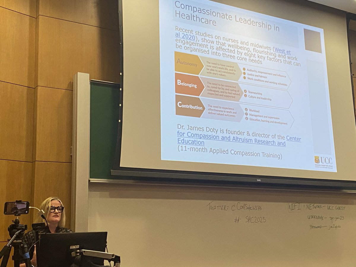 ⁦@Chattertwit⁩ discussing #compassionate #leadership in #healthcare ⁦<a href="/ConfSafe6376/">SafePatientCareConf</a>⁩ ⁦<a href="/UCCPublicHealth/">UCC School of Public Health</a>⁩ ⁦<a href="/PublicHealthSth/">Department of Public Health HSE South West</a>⁩ #SPC2023 #caring #compassion to support #HCWs. ⁦<a href="/HSELive/">HSE Ireland</a>⁩ ⁦<a href="/hpscireland/">HSE Health Protection Surveillance Centre (HPSC)</a>⁩ ⁦@NationalQPS⁩ ⁦@QPSTALKTIME⁩