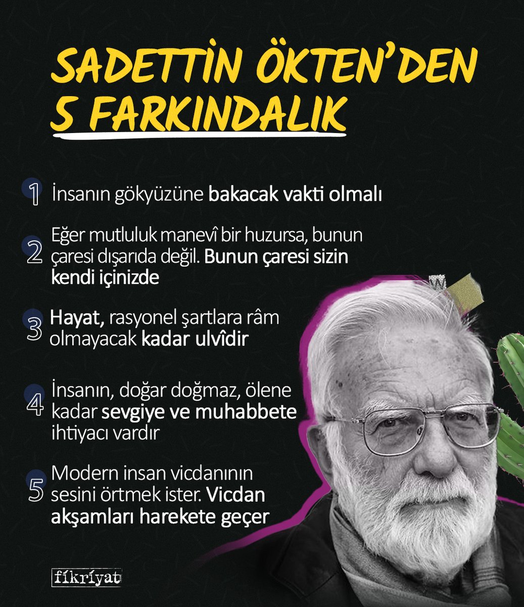 Medeniyetimizin güzelliklerini hatırlatan bir gönül işçisi olan #SadettinÖkten'den 5 farkındalık📚