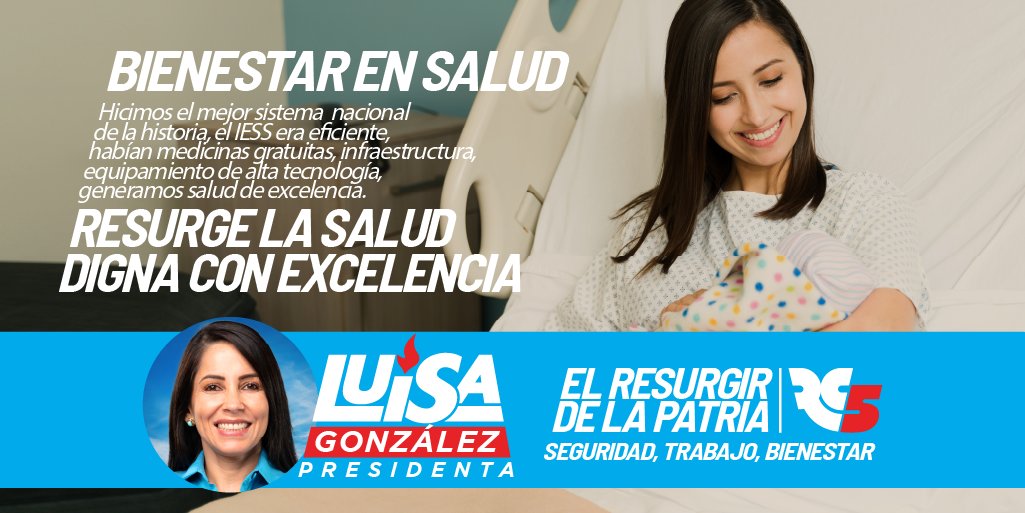 La #RC logró el mejor sistema nacional de salud de la historia ecuatoriana 🏥🩵, con medicinas gratuitas y la mejor infraestructura hospitalaria como el pueblo se merece, ¡vamos a devolver la salud digna que nos robaron!
#ResurgirDeLaPatria #SeguridadTrabajoBienestar