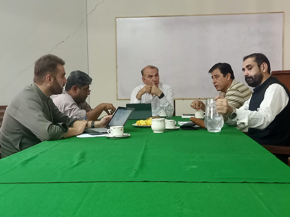 ascqau's tweet photo. An Alumni committee meeting on drafting tentative constitution of the Alumni at Area study Centre for Africa, North and South America Quaid I Azam University Islamabad.  The participants areDr. Behramand, Dr. Munawar Hussain, Ehsan Mehsud, Dr. Tahir Jameel and Muhammad Kashif. https://t.co/WcF9nVLC7p