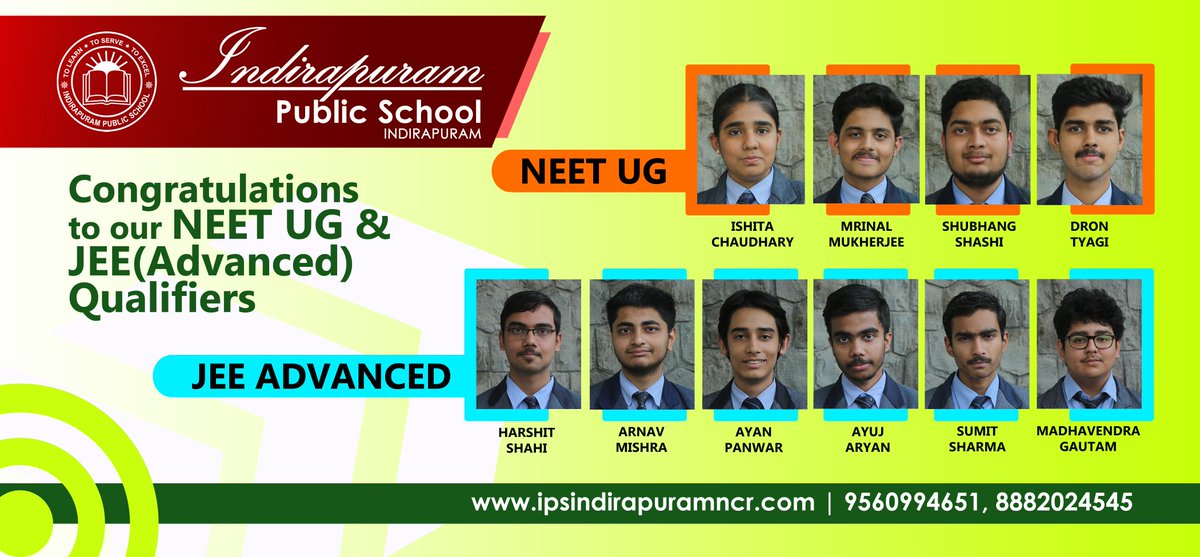 A big congratulations to our students who have qualified #NEET and #JEEAdvanced! . 

 ✨🎓 #IPSachievers #NEET2023 #JEE2023 #jeeadvanced #jeeadvanced2023