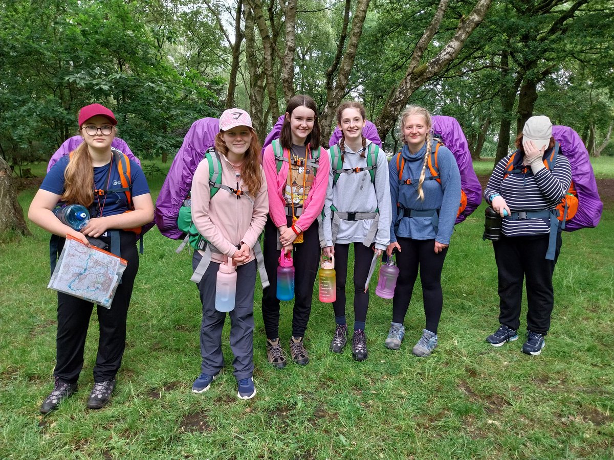bakerdofe's tweet photo. Morning! Breakfast eaten, tents down, kits packed and they're off again! Possibility a bit less enthusiastically than yesterday but this is the point of @DofE: resilience and character building! @noelbakerlead https://t.co/rz4MwAdW7A