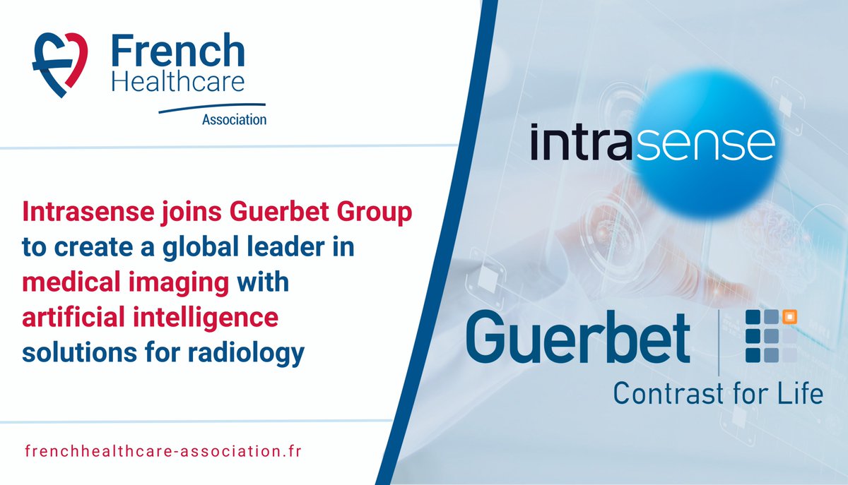 Congratulations to our members, <a href="/GuerbetGroup/">Guerbet Group</a> and <a href="/Intrasense/">Intrasense</a>, for this collaboration which will allow them to position themselves as major players in #ArtificialIntelligence applied to #medicalimaging and #oncology 👏
frenchhealthcare-association.fr/en/2023/06/23/… 

#AI #health #ehealth #radiology
