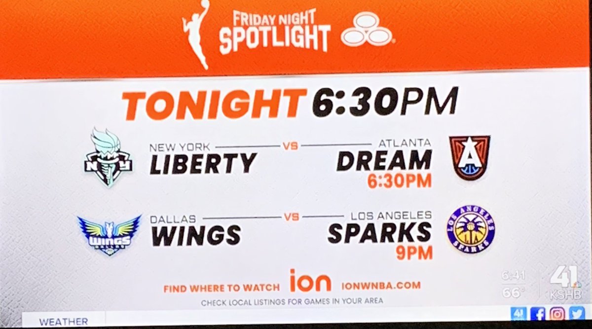 Shout out to @LindsayShively and @taylorhemness and @KSHB41 this morning. They followed up NBA draft coverage with “speaking of basketball…” @WNBA is on @iontv tonight and every Friday this season. That’s how you do it!