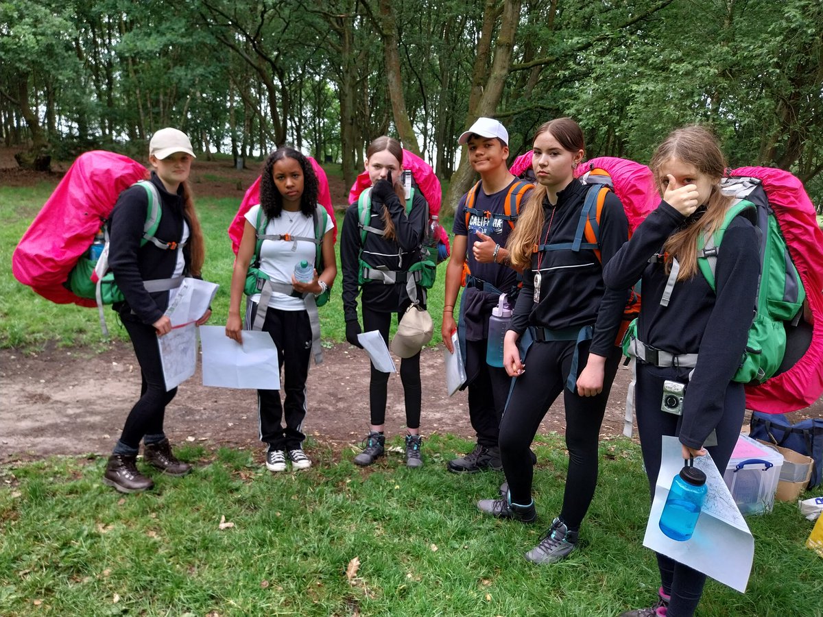 bakerdofe's tweet photo. Morning! Breakfast eaten, tents down, kits packed and they're off again! Possibility a bit less enthusiastically than yesterday but this is the point of @DofE: resilience and character building! @noelbakerlead https://t.co/rz4MwAdW7A