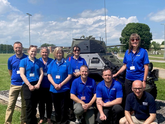 An enlighting visit to the Normanby Barracks yesterday, escorted by the Welfare Team. CatZero are looking forward to working with serving military families in the near future. <a href="/Comdt_DST/">Comdt</a>   #Normandy #Military #Families #CatZero