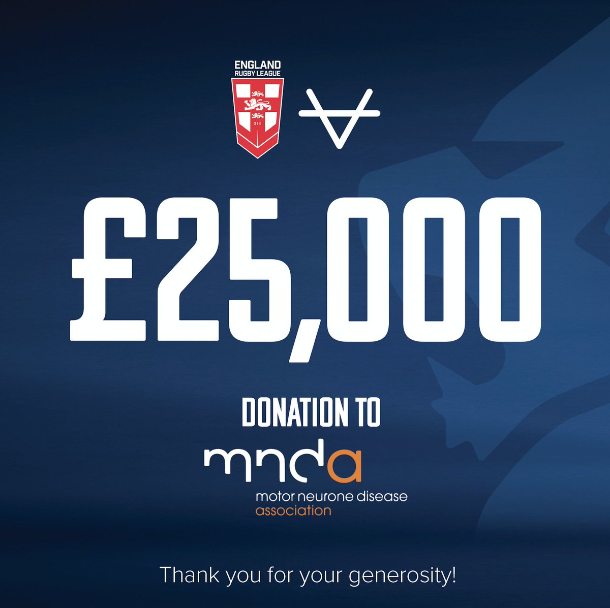 🏴󠁧󠁢󠁥󠁮󠁧󠁿 #EnglandRL 🤝 @MNDAssoc 🔵🟠 👏 Thank you to everyone who contributed by purchasing mid-season international tickets or our @MNDAssoc shirt designed by @OxenSportsUK...