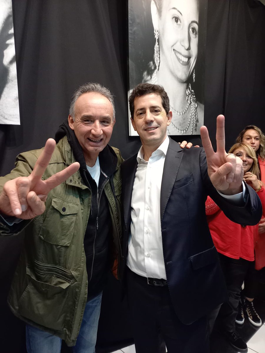 Wado de Pedro anoche en Fente Sindical. junto al compañero Miguel Bustinduy U.T.A.  Agrupación Juan Manuel Palacios
