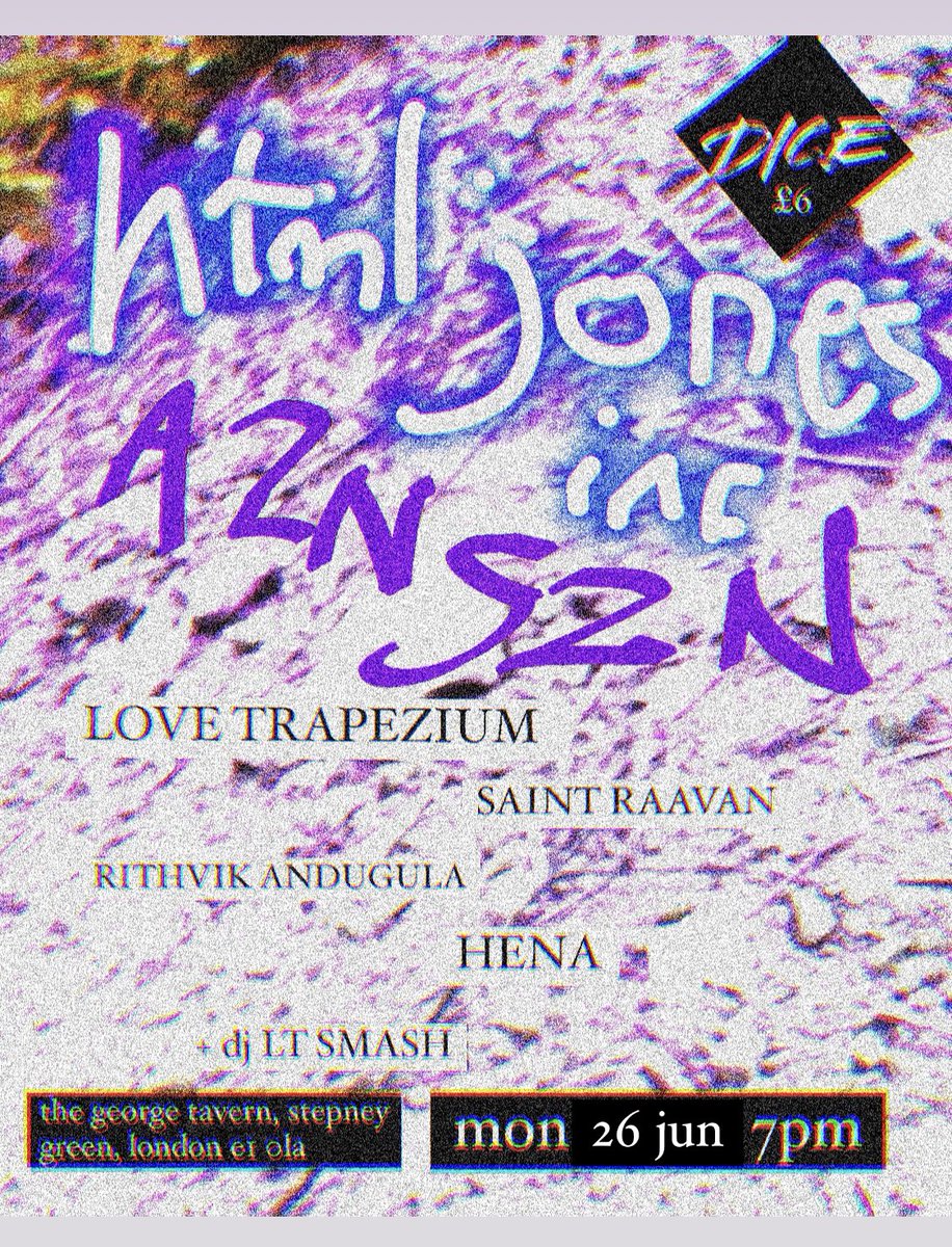 comeback gig at the george tavern this monday !!!