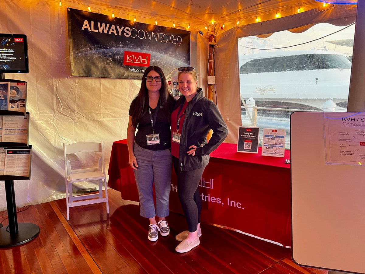 KVH is a proud sponsor of the 2023 <a href="/CharterYachtsRI/">Newport Charter Yacht Show</a> Show ⛵ 

The four-day event is dedicated to yacht charter agents, owners, brokers and captains.  Kristin, Alexandra, and Stephanie attended the “Yacht Hop” on Thursday evening and greeted guests at the KVH table.