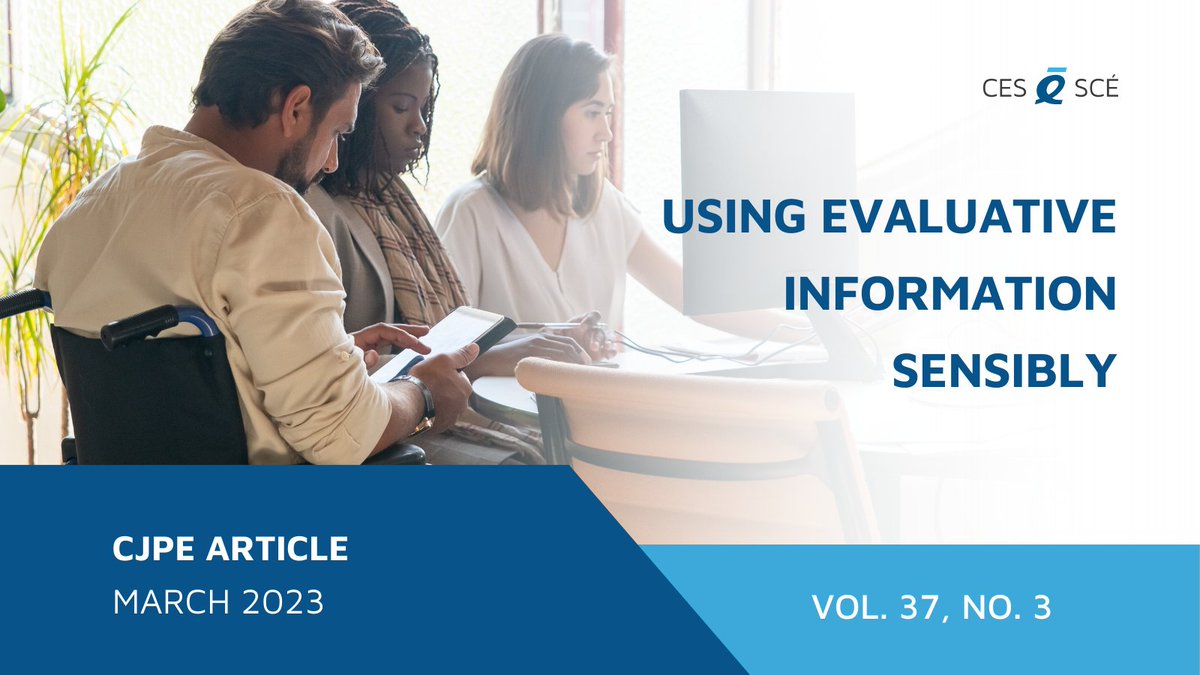 📑 Using Evaluative Information Sensibly: The Enduring Contributions of John Mayne

➡️ ow.ly/z2UK50OJA1W

#evaluation #CES #onlinejournal #CJPE