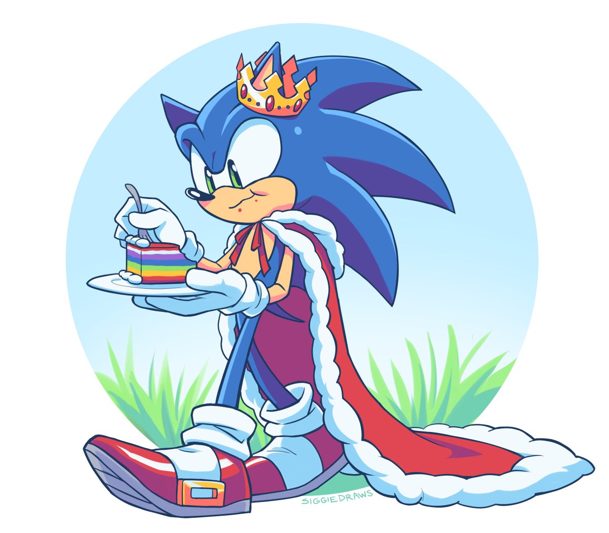 ソニック 「Meal for a king  #SonictheHedgehog」|Siggieのイラスト