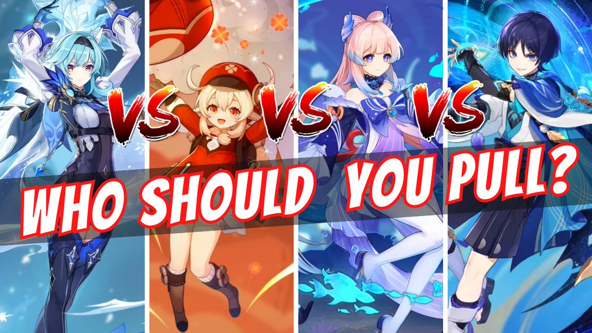 KeiChaldea's tweet photo. Eula fans rejoice! Our Queen has returned! Who should you pull for on the Genshin Impact's 3.8 Banners?
#Genshinlmpact 

Youtube Link: https://t.co/jnGaQDEY6T https://t.co/Z3x853rrzW