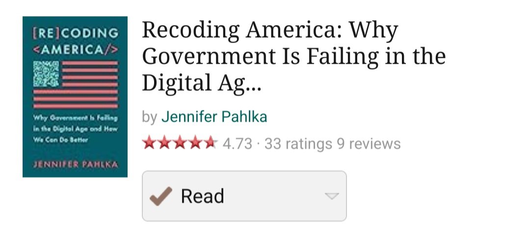 ryanlouie's tweet photo. So far on my goal of #52books2023, I have listened to 39 audiobooks on @audible_com. https://t.co/1W0BGcIb20 Among these, the book with the highest rating right now on @goodreads with 4.73 stars is #RecodingAmerica by @pahlkadot. https://t.co/sw2GgU5l1P