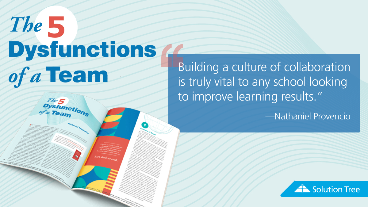 5️⃣ dysfunctions your team can beat to be your best!

Learn key actions of high-performing teams in “The Five Dysfunctions of a Team” by @ProvenPrincipal, a free article from AllThingsPLC Magazine. bit.ly/3hAfwEr 
#atPLC #education #edchat