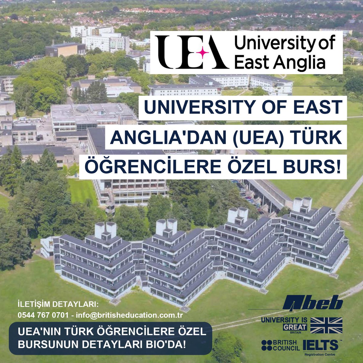 University of East Anglia'dan (UEA) Türk Öğrencilere Özel Burs 🤩

🔗 britisheducation.com.tr/university-of-…

#beb #britisheducationbureau #universityofeastanglia #eastanglia #eastangliauni #eastangliaüniversitesi #uniofeastanglia #eastangliauniversity #uea #burs #scholarship #norwich