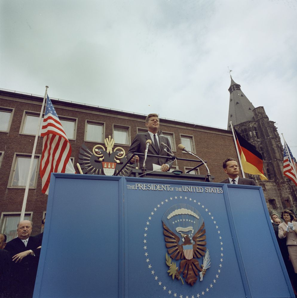 JFK Library on Twitter "President Kennedy arrived in a divided Germany