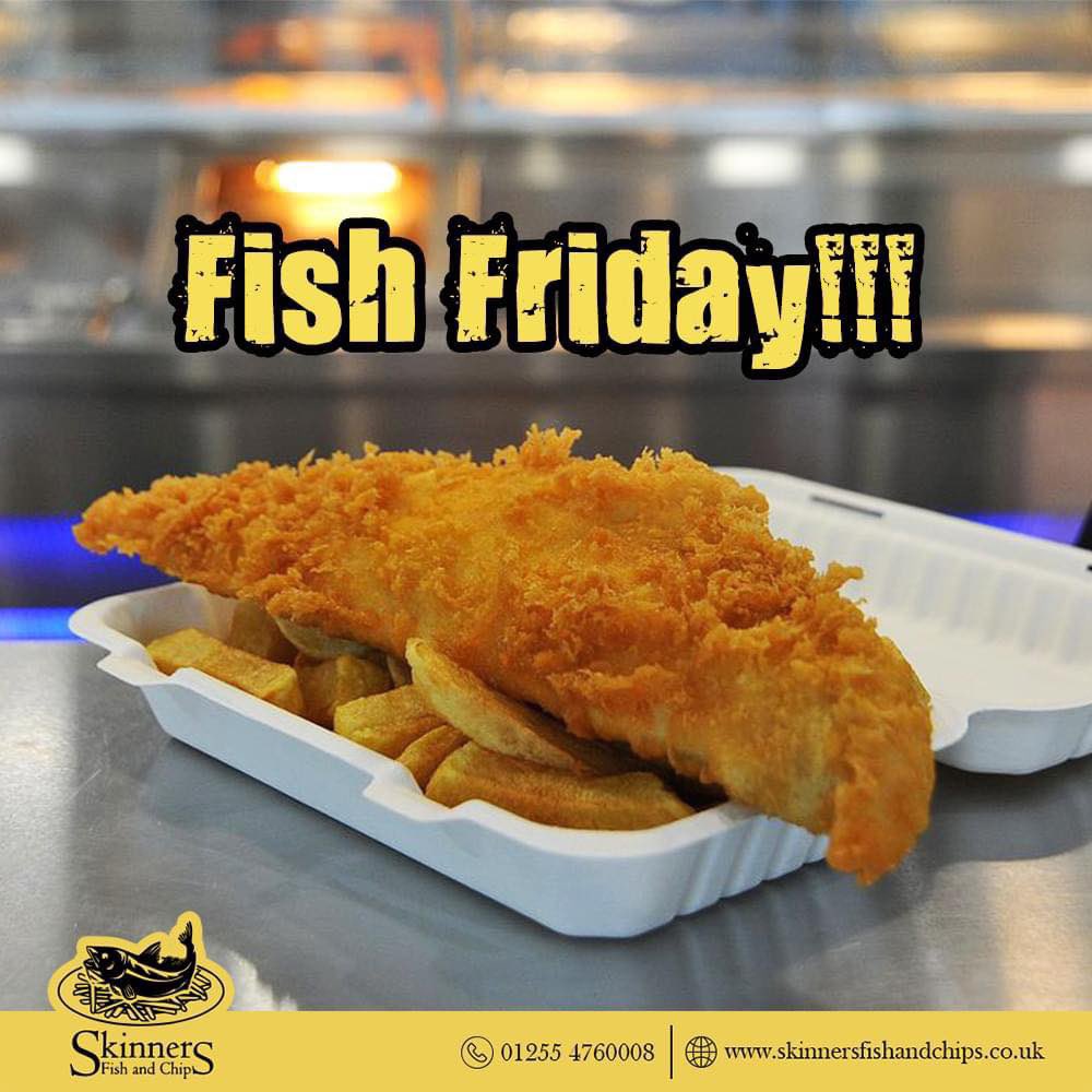 If you're hungry, we've got something to satisfy the craving #FishFriday 🐟🍟🥰

#Skinners #FishandChips #Clacton #EatLocal #Fish #Takeaway #Fishfry #ClactononSea