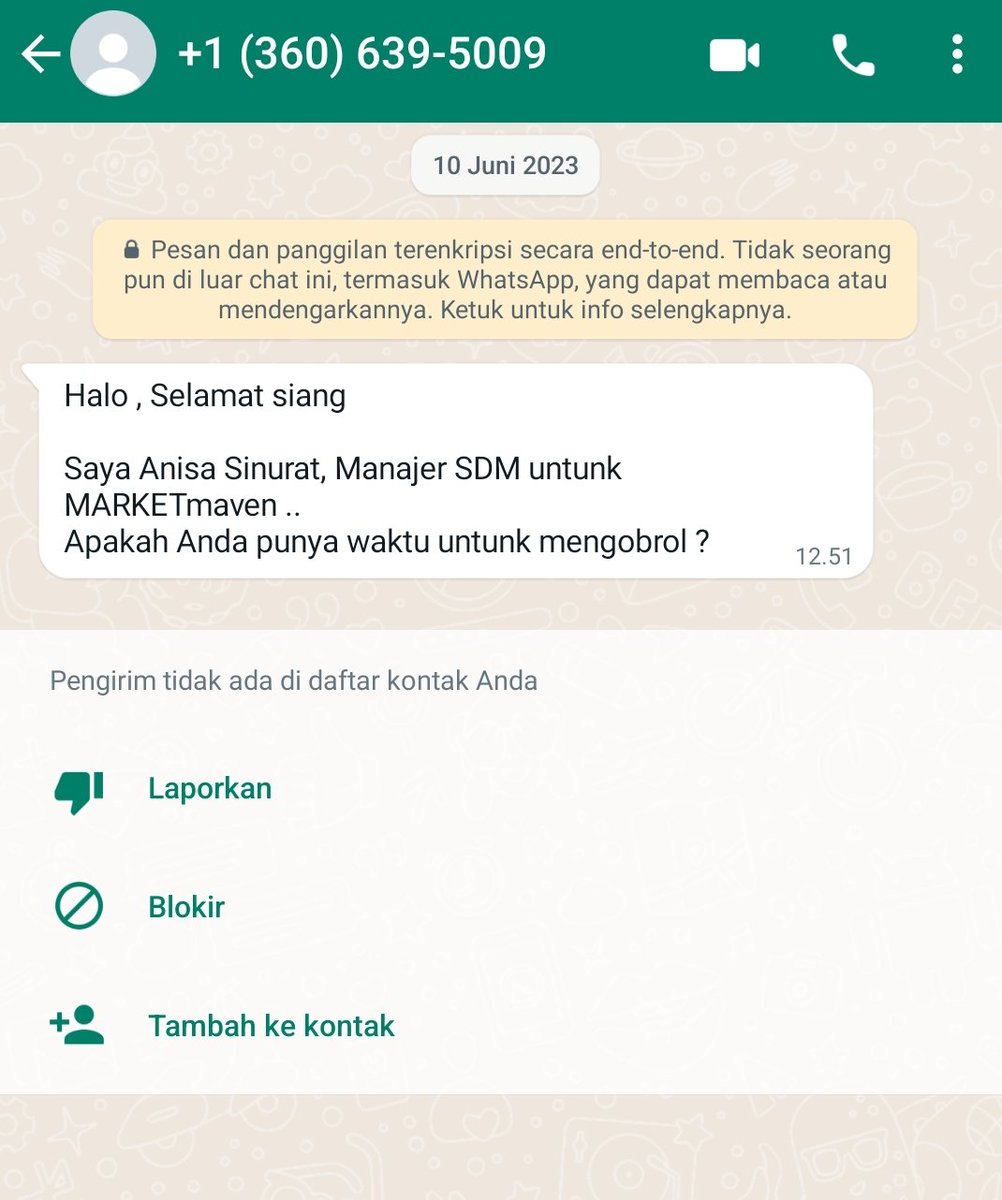 fadhlihakbar's tweet photo. Just for sharing
Sedang marak penipuan dengan alibi part time https://t.co/AzRFoL9hLc