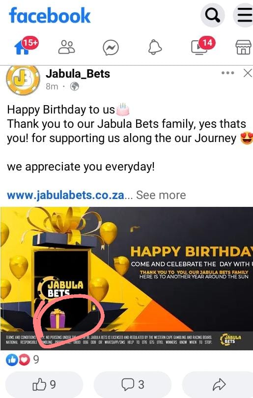 Cyapholoba's tweet photo. #Jabulabets #JBBirthdaybox @Bets_sa https://t.co/i7SQuHnz2y